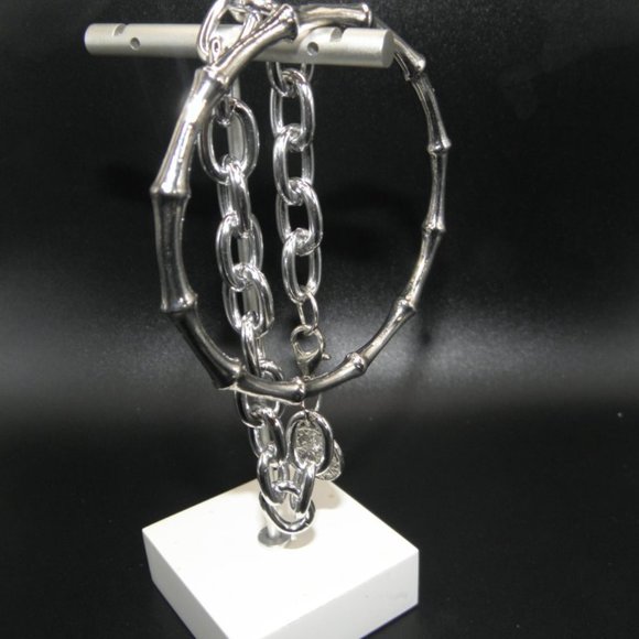 2PCS/Set Bamboo Bangle and Chain Bracelet - Picture 6 of 13